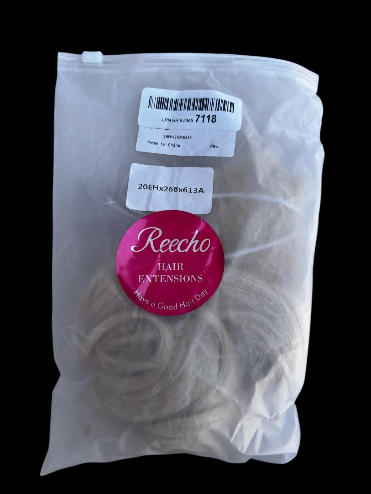 Reach Blonde Curly Clip-In Hair Extensions 24” Long