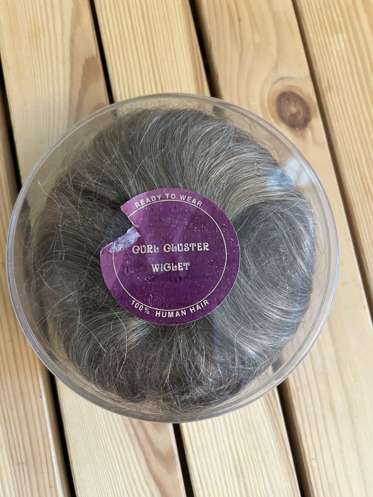 Vintage 100% Human Hair Wiglet Korea India Zayre Medium Blonde Dark Brown