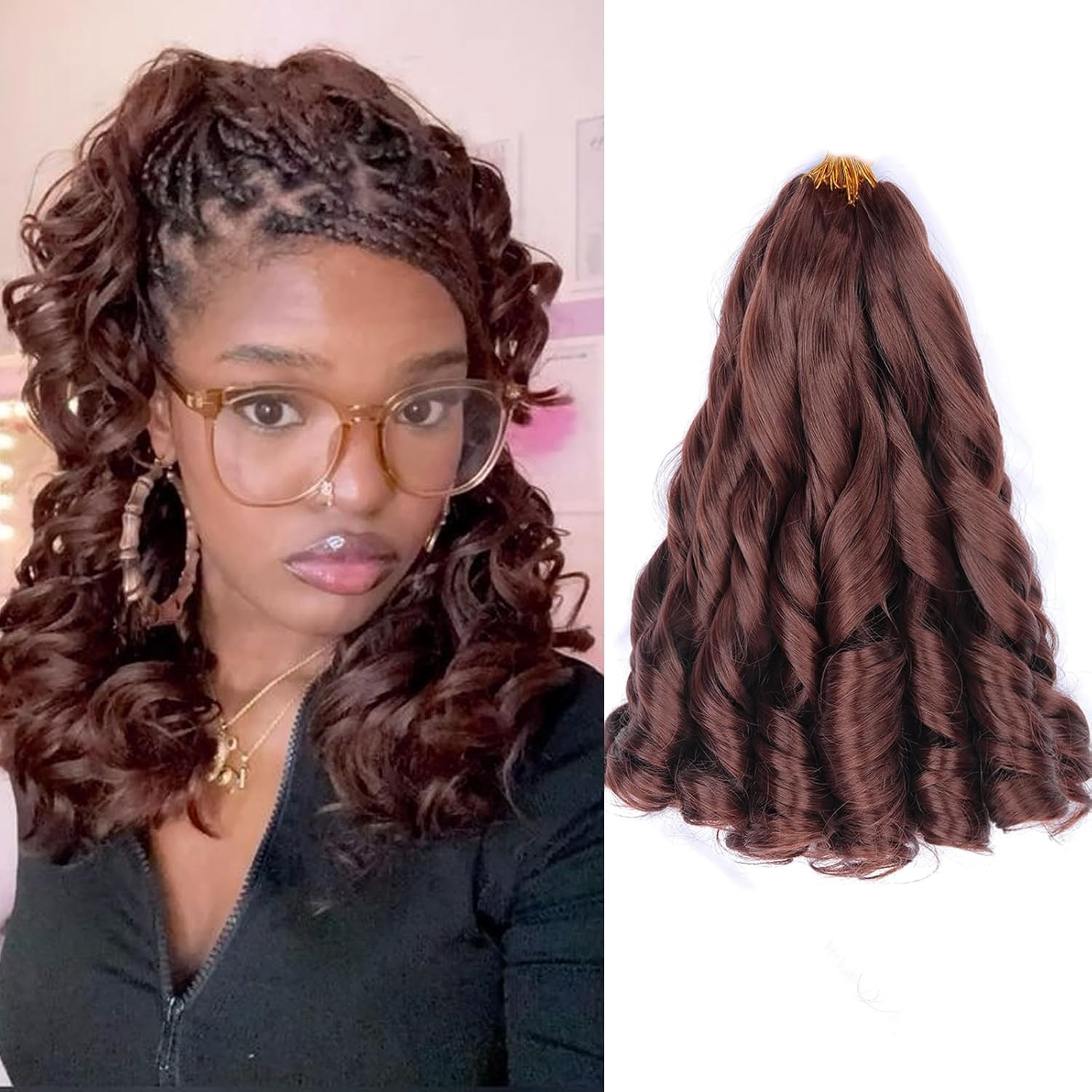 French Curly Braiding Hair 12 Inch 8 Packs Curly Braiding Hair Pre Stretched …