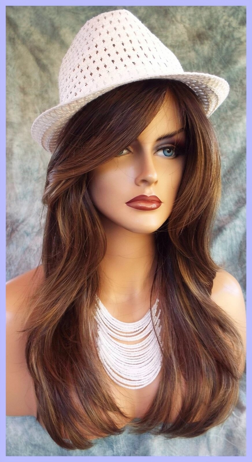 Angelica PM by Noriko Wigs (partial mono) MARBLE BROWN LR New Cute AUTHENTIC