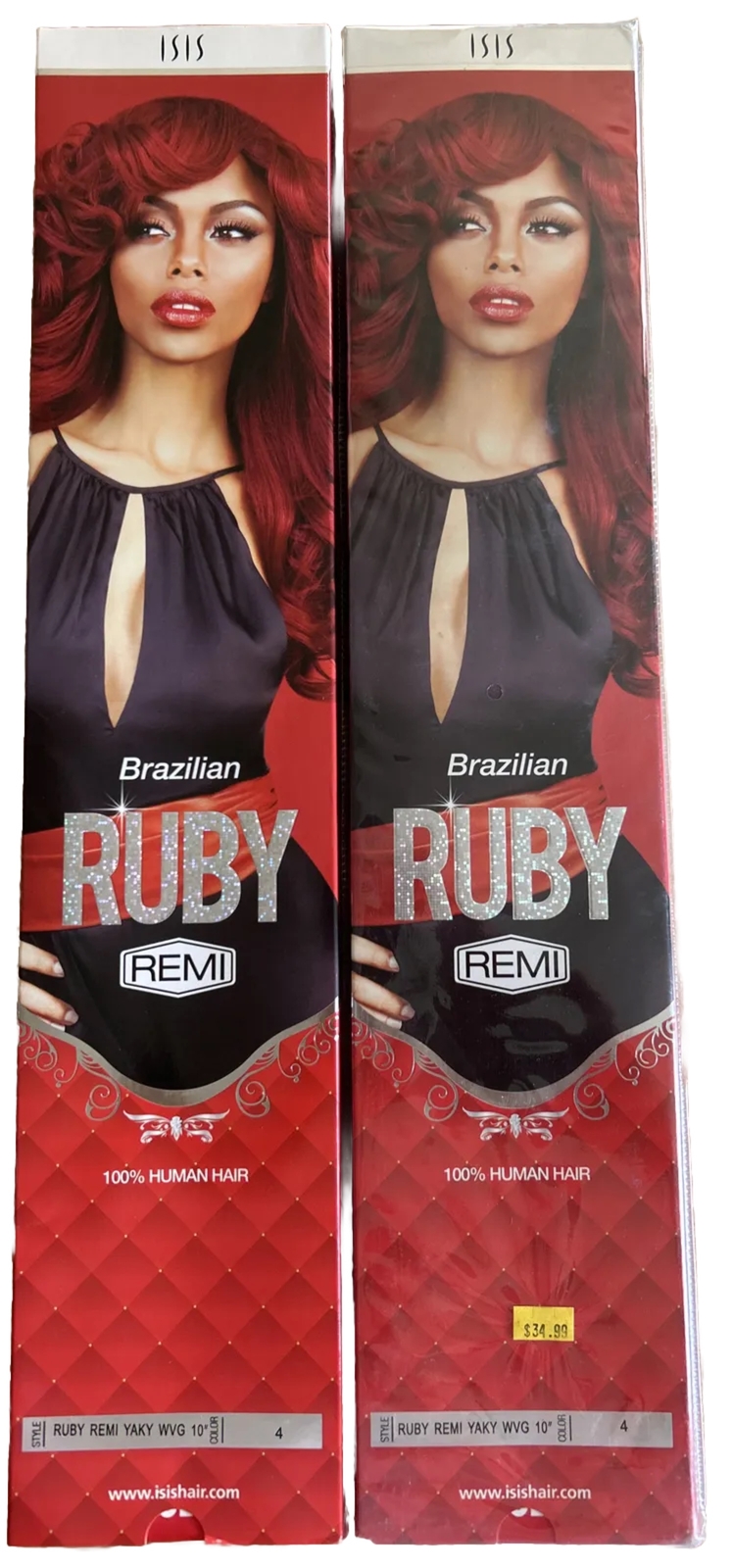 100%Human Hair Ext. Brazil Remi Straight. 10”in. Color #4. 2Packs For $55