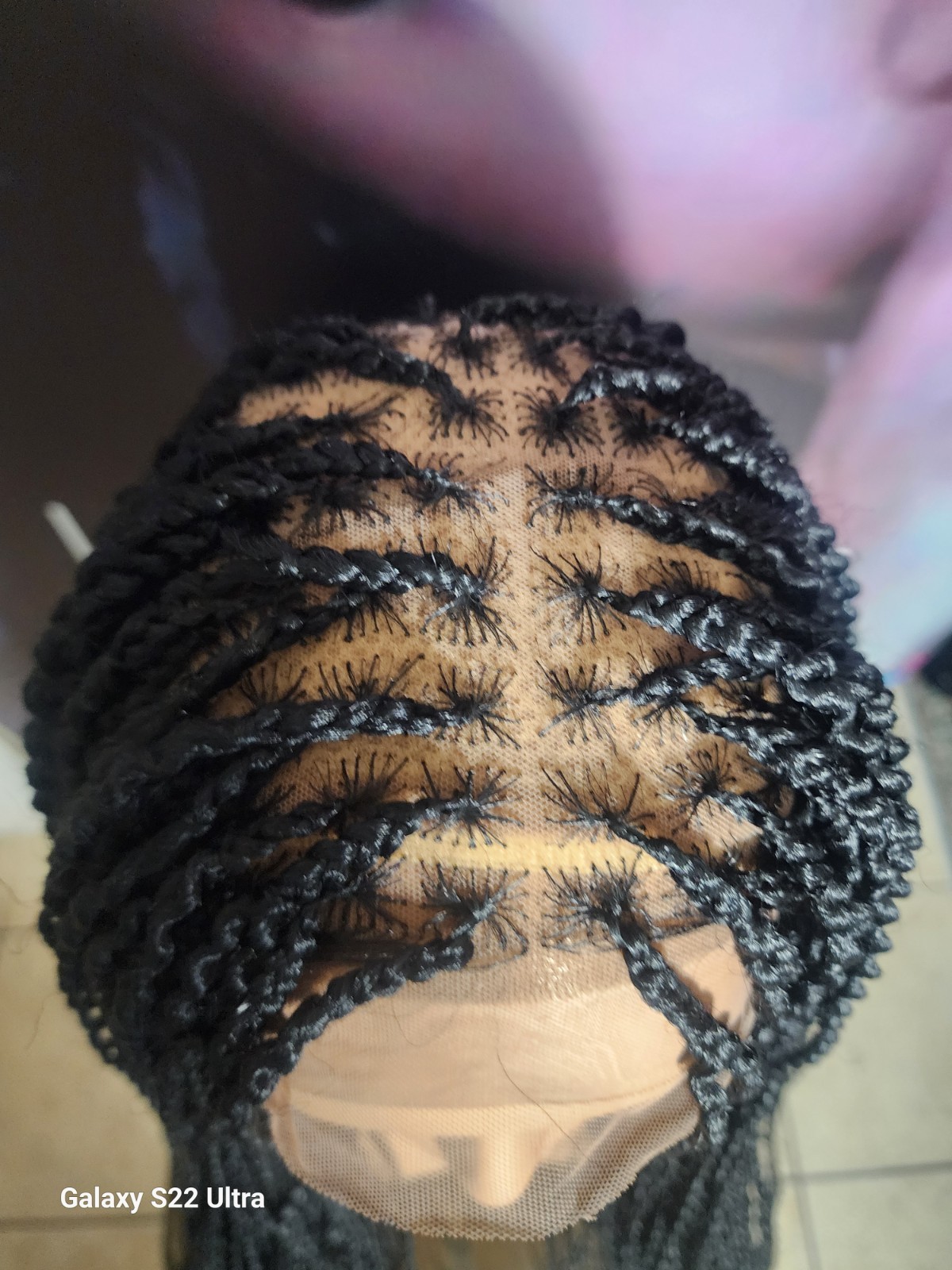 Black Synthetic Hair Full Lace Wig With Baby Hair