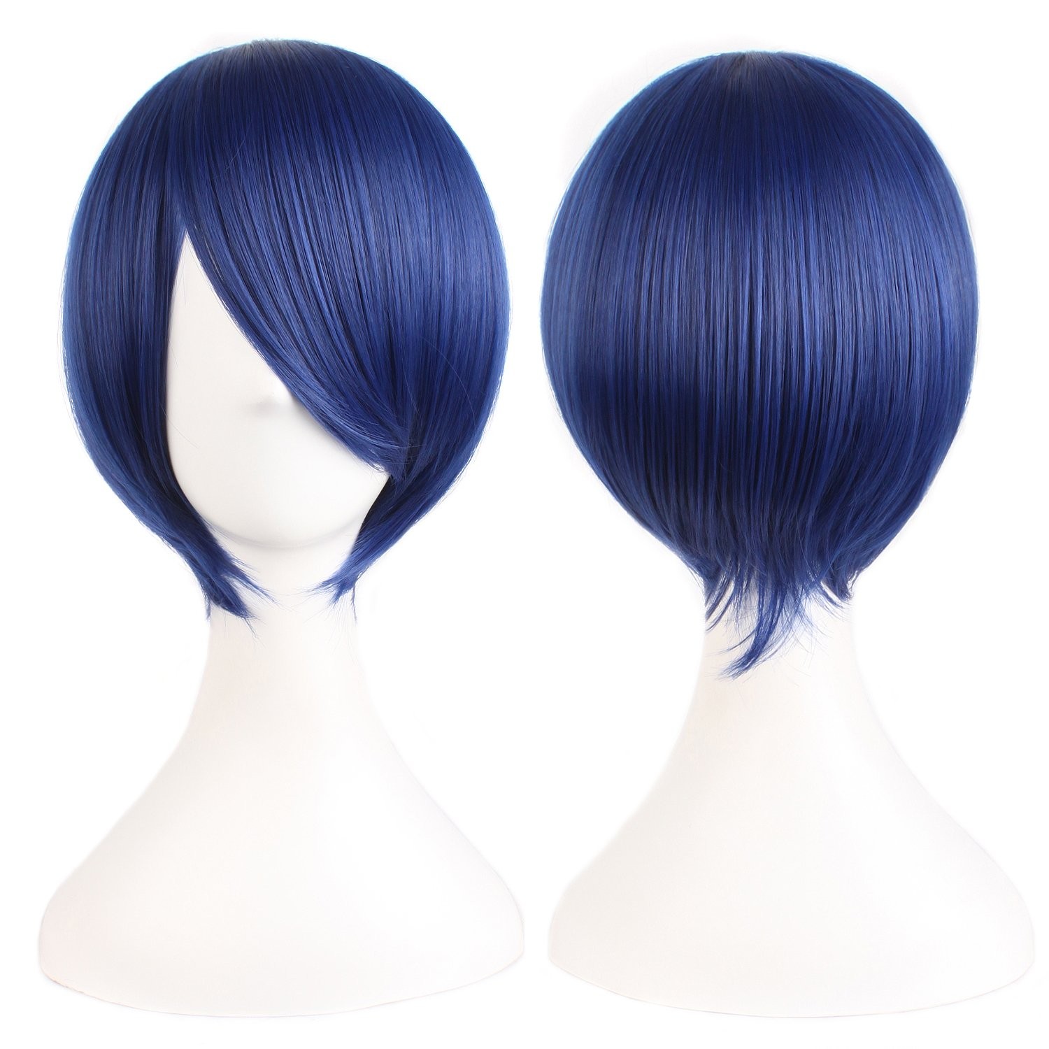 MapofBeauty 12 Inches/30 cm Short Straight 12 Inch (Pack of 1), Mixed Blue