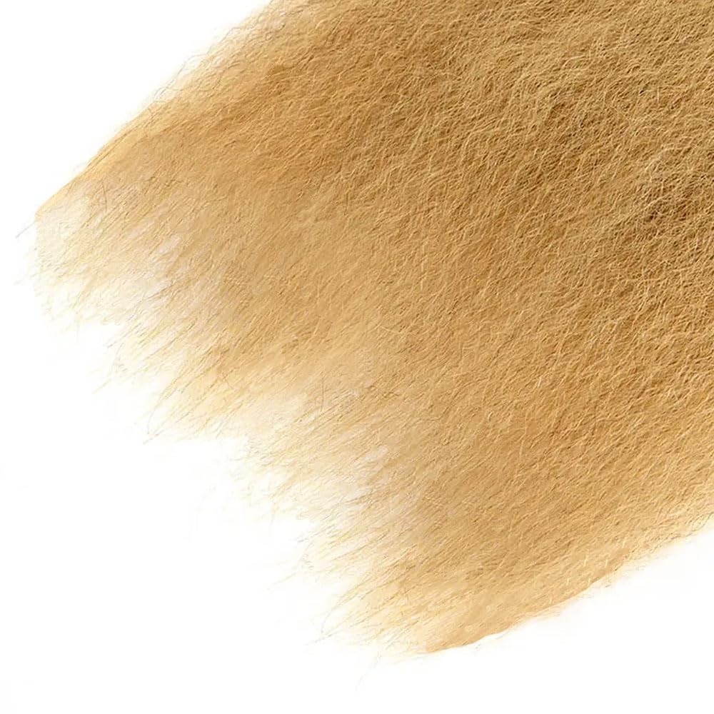 Raivide 32 32 32 Inch Color 27 Bundle Honey Blonde Kinky Straight Human Hair