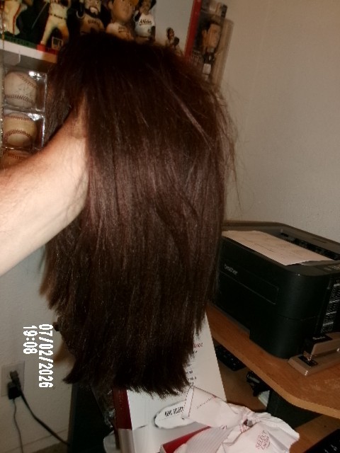 SENSATIONNEL LACE WIG REMI HUMAN HAIR YAKI 18″ COLOR 4
