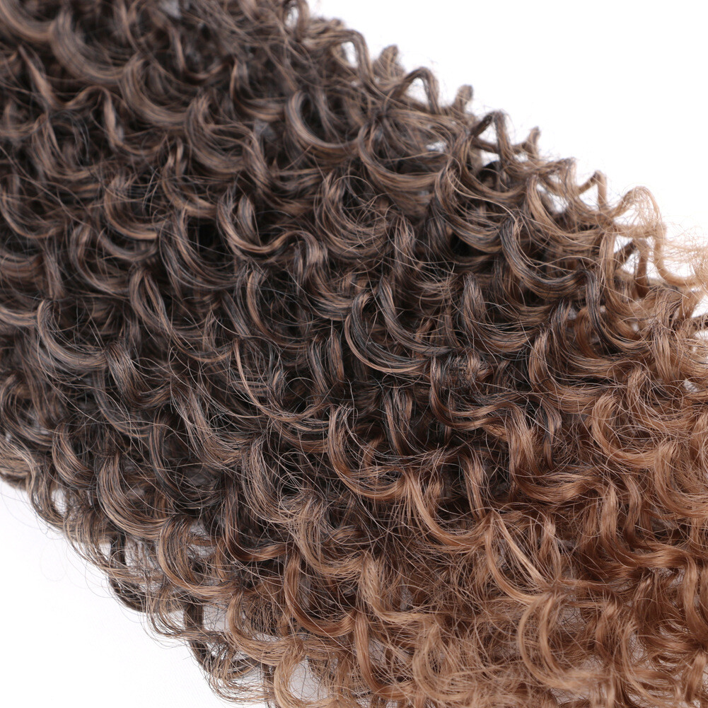 8″ 12″ Curly Water Wave Crochet Braids Pre-looped Twist Braiding Hair Extensions