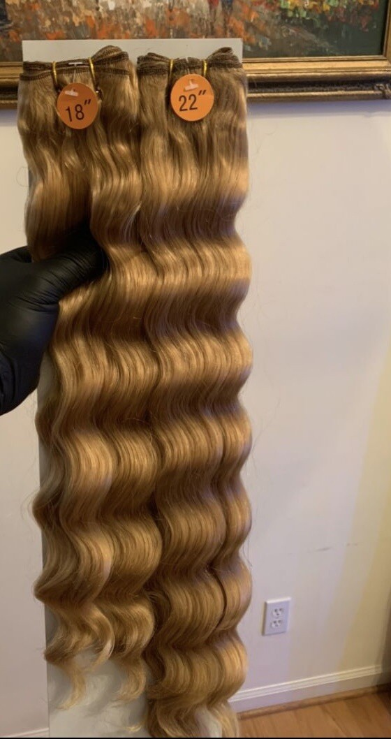 100% Human hair Superior Blend French Egyptian2 (4pc 2×18”2×20) 4 (18”20”22”24)