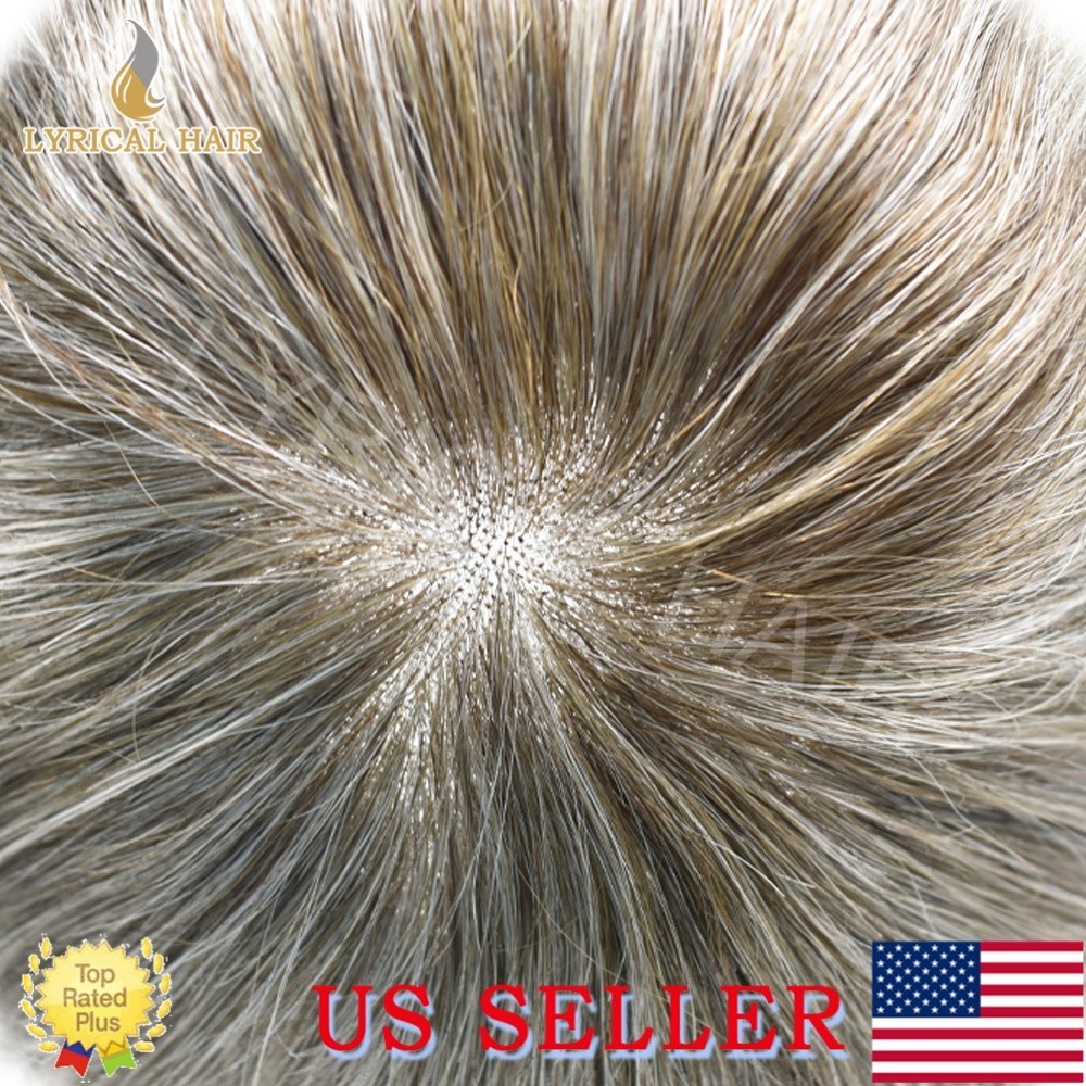 Lyrical Hair Mens Toupee French Lace Front Human Hair monofilament Wig Hairpiece