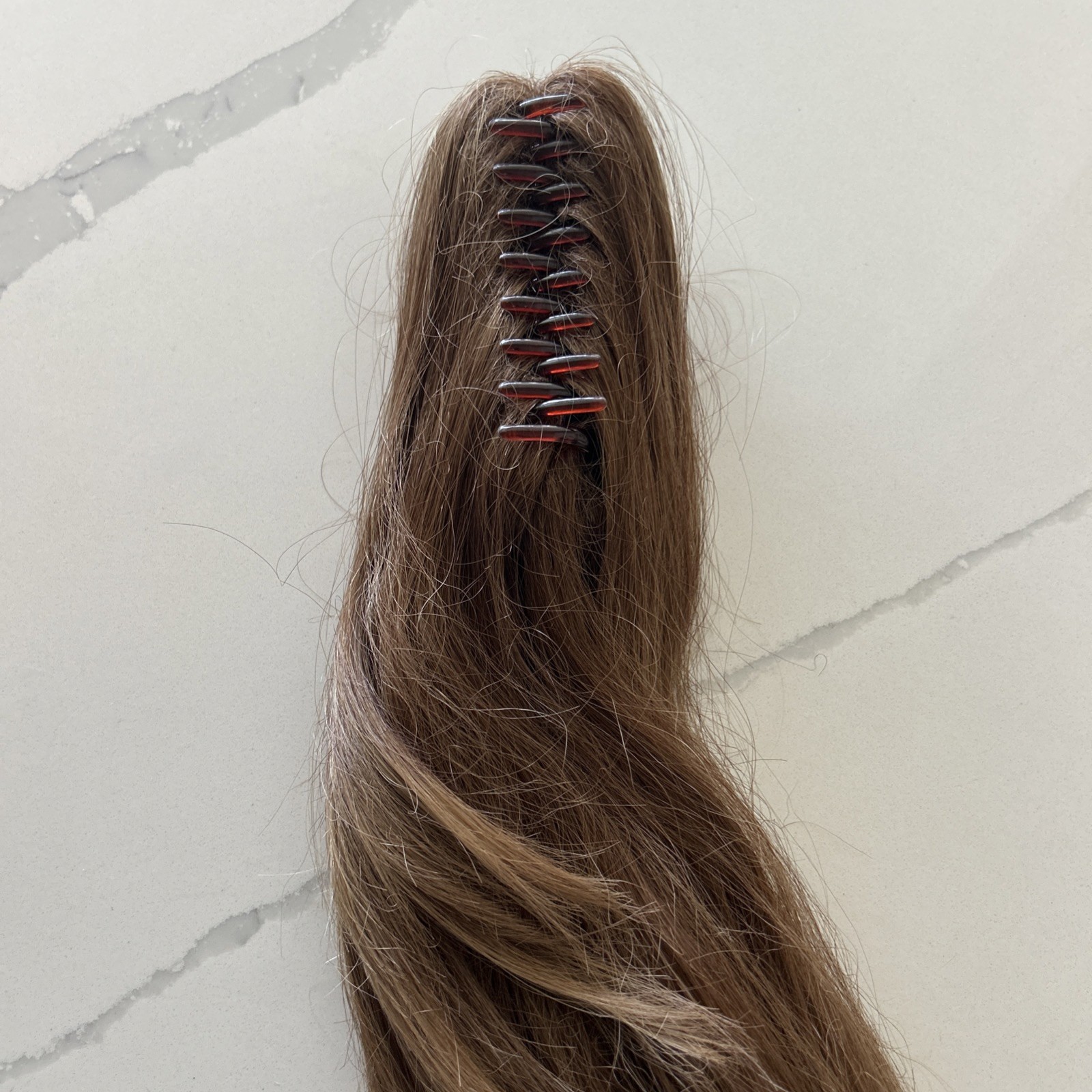 Hair U Wear PUT ON PIECES Claw Clip POSH R27T Ginger Red