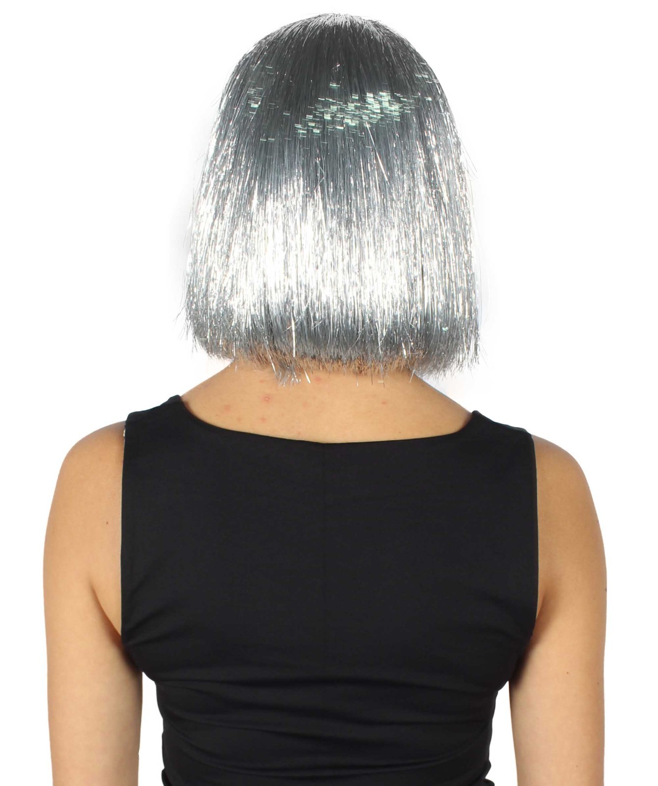 Adult Women Tinsel Bob Wig Collection, HW-3615AT-SV