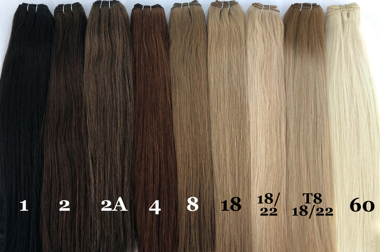 Weft Human Hair Extensions Sew in Wefts Premium Remy Hair Weave Full Head 100gr