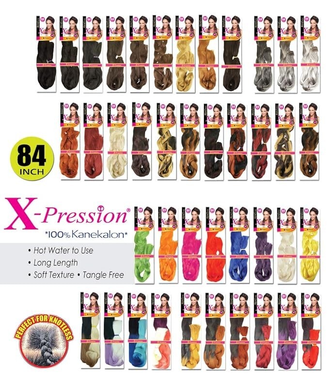 Realistic X-pression 84 INCH 100% KANEKALON Braid Hair Extension BIJOUX (1PACK)