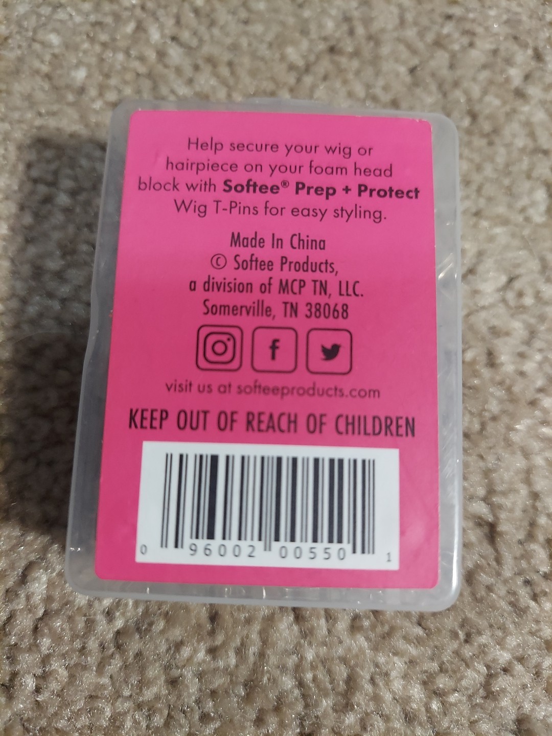 Softee Wig T-pins 100 Pk