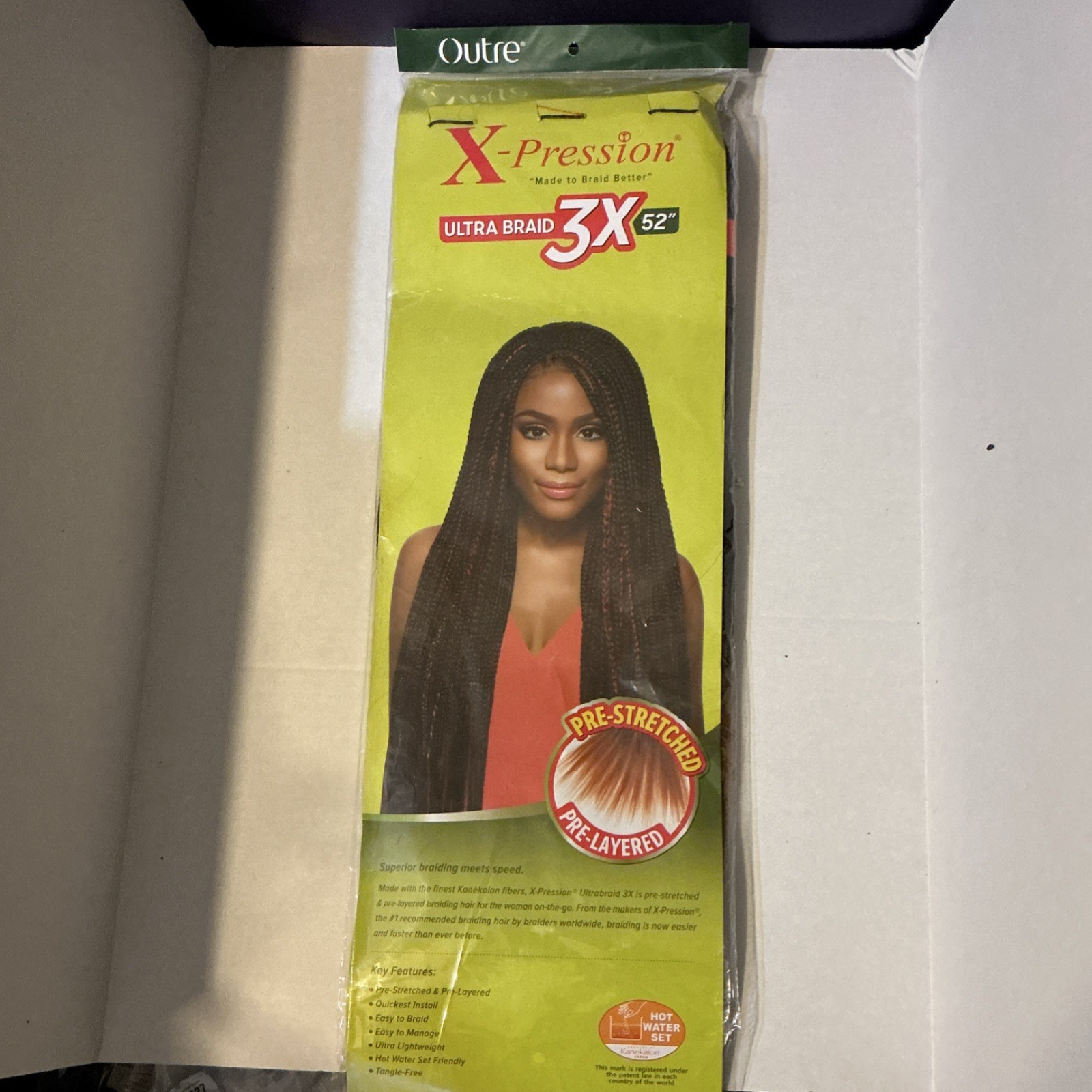 Outre X-Pression Pre-Stretched Synthetic Braid Extension 52in #2T1B/30