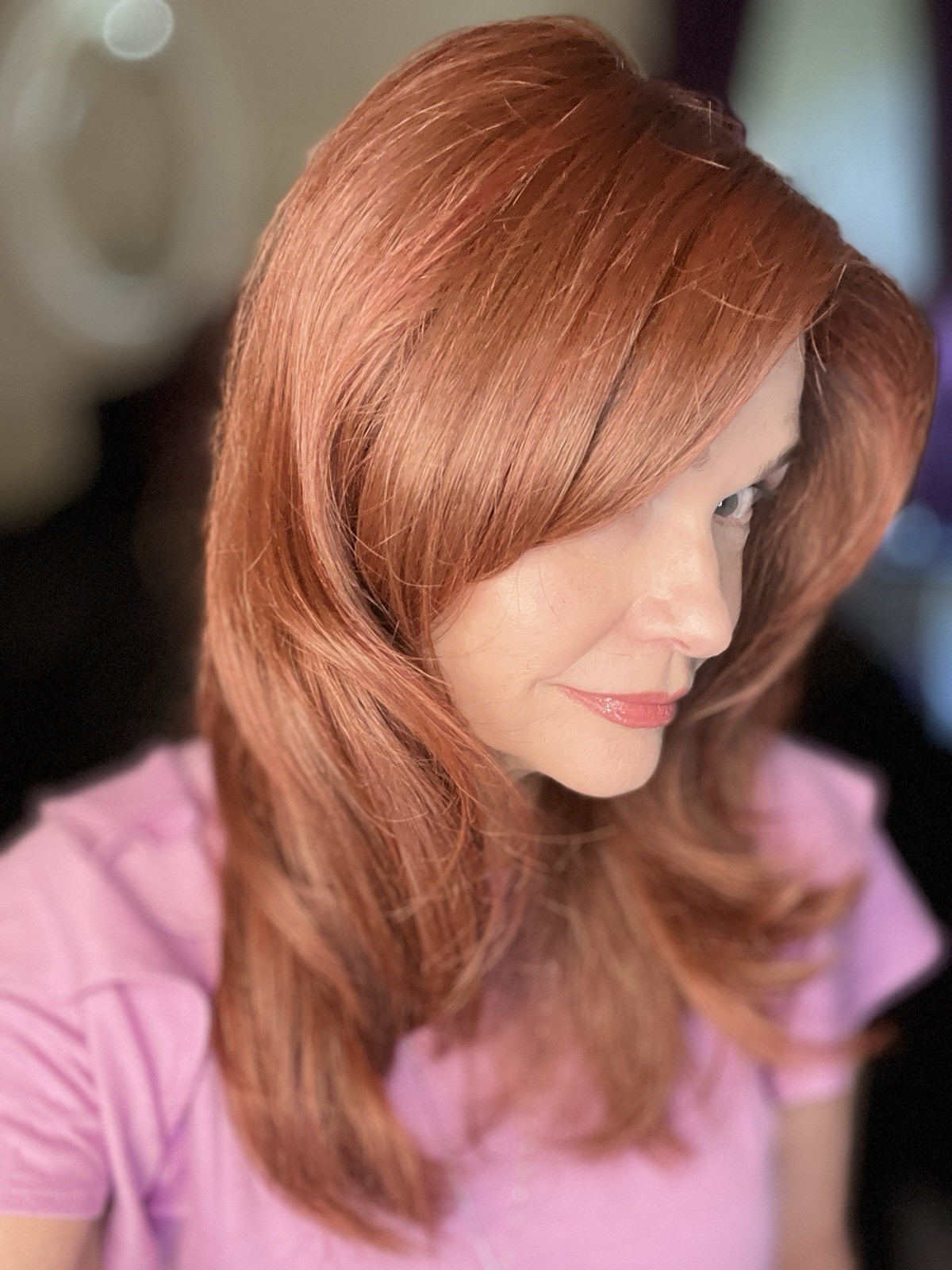 Raquel Welch Spotlight Wig Ruby Red Lace Front Average Cap Pre-Owned