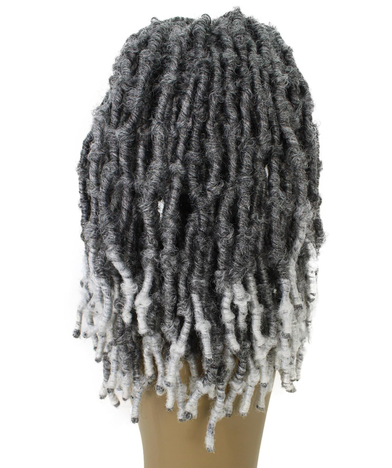 LUXLUXE Curly Ezelle 15.5″ inch Long 4X4 Hand Tied Lace Braid Braided Wig