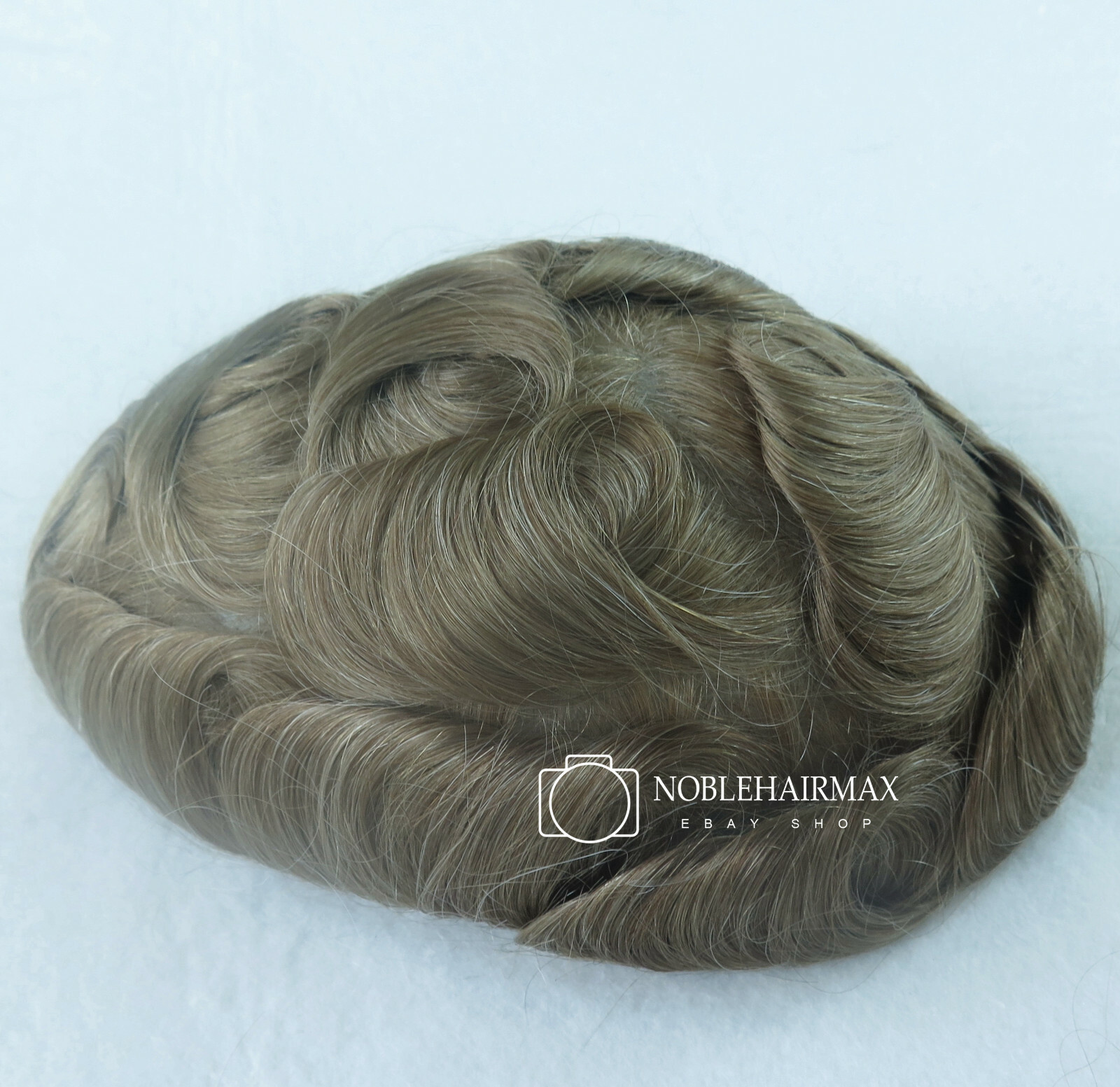 Natural Hairline Mens Hair Replacement System Ultra Thin Skin Toupee Piece #2020