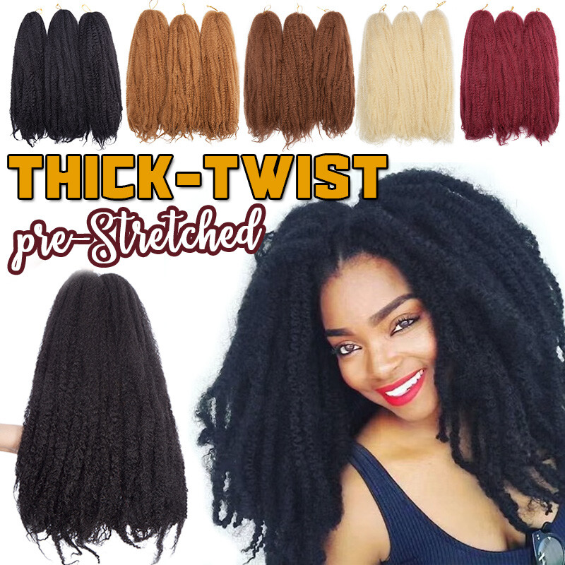 Marley Braids Hair Afro Kinky Curly Bulk Crochet Twist Braiding Hair Extension