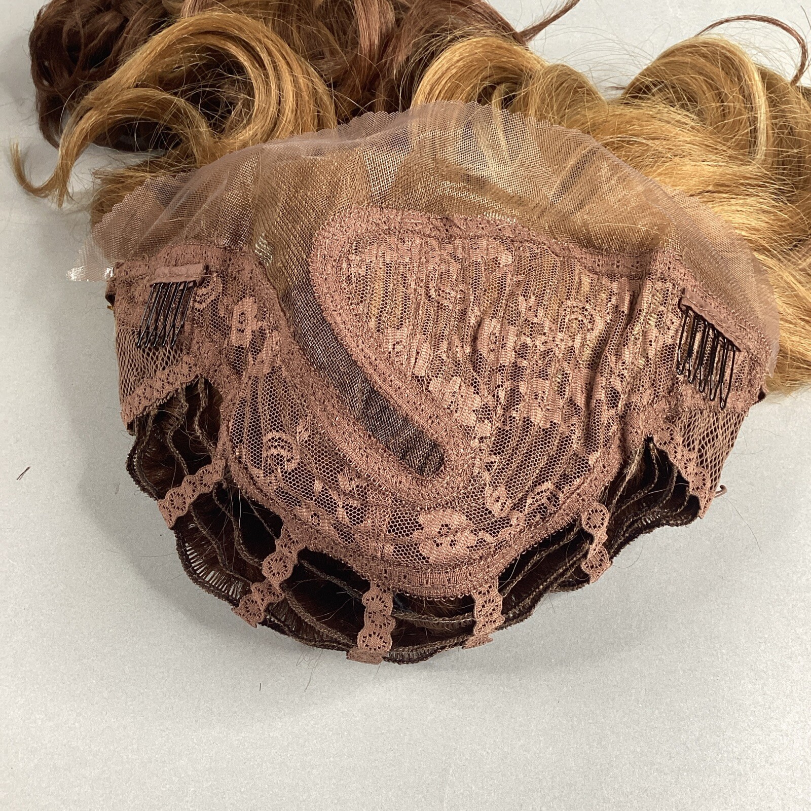LW-Luna Wavy #PP3027613 Brown Blonde Remi Quality Lace Wig Curl Safe