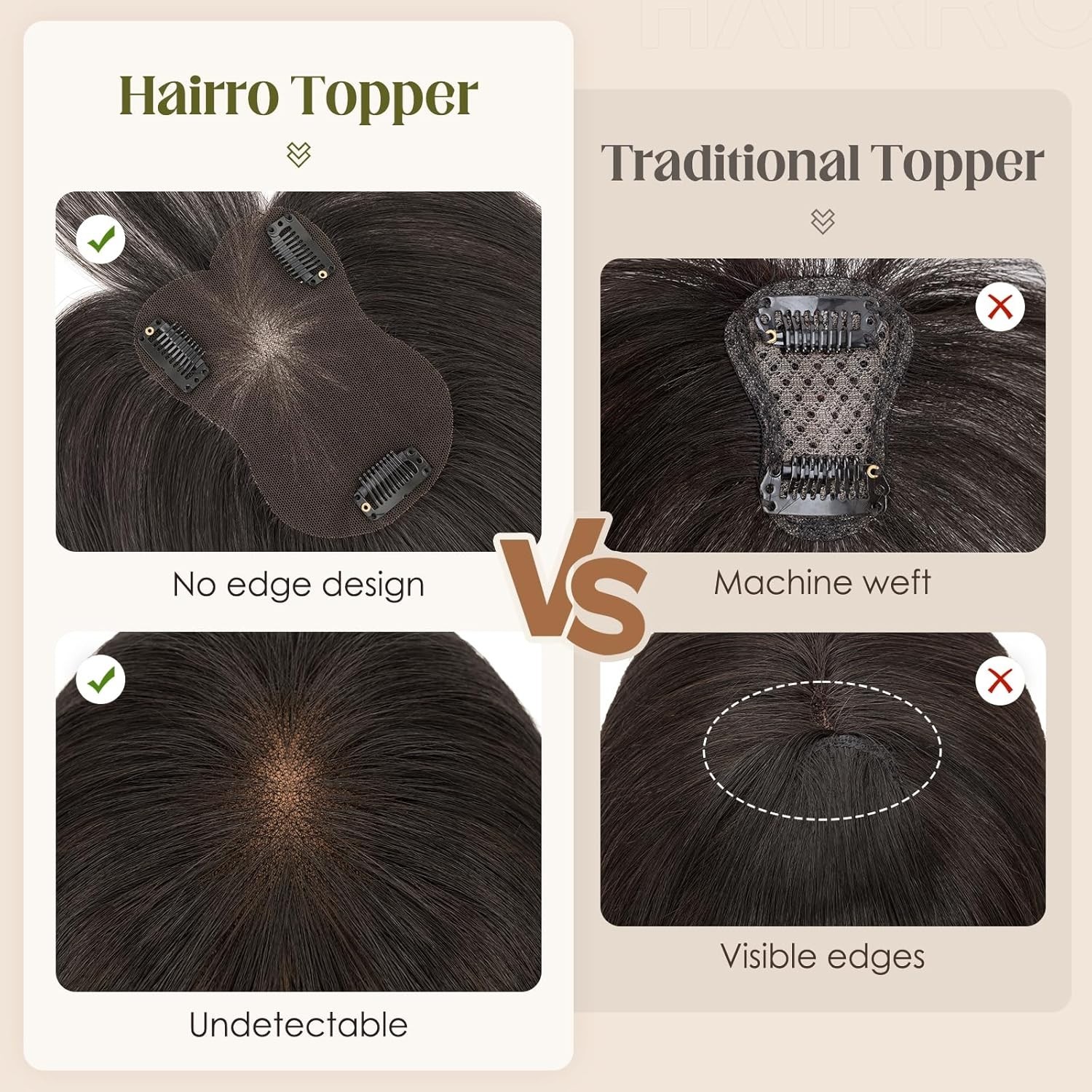 Human Hair Topper For Women Wispy Thin Short Wiglet 12 inch #1B Natural Black