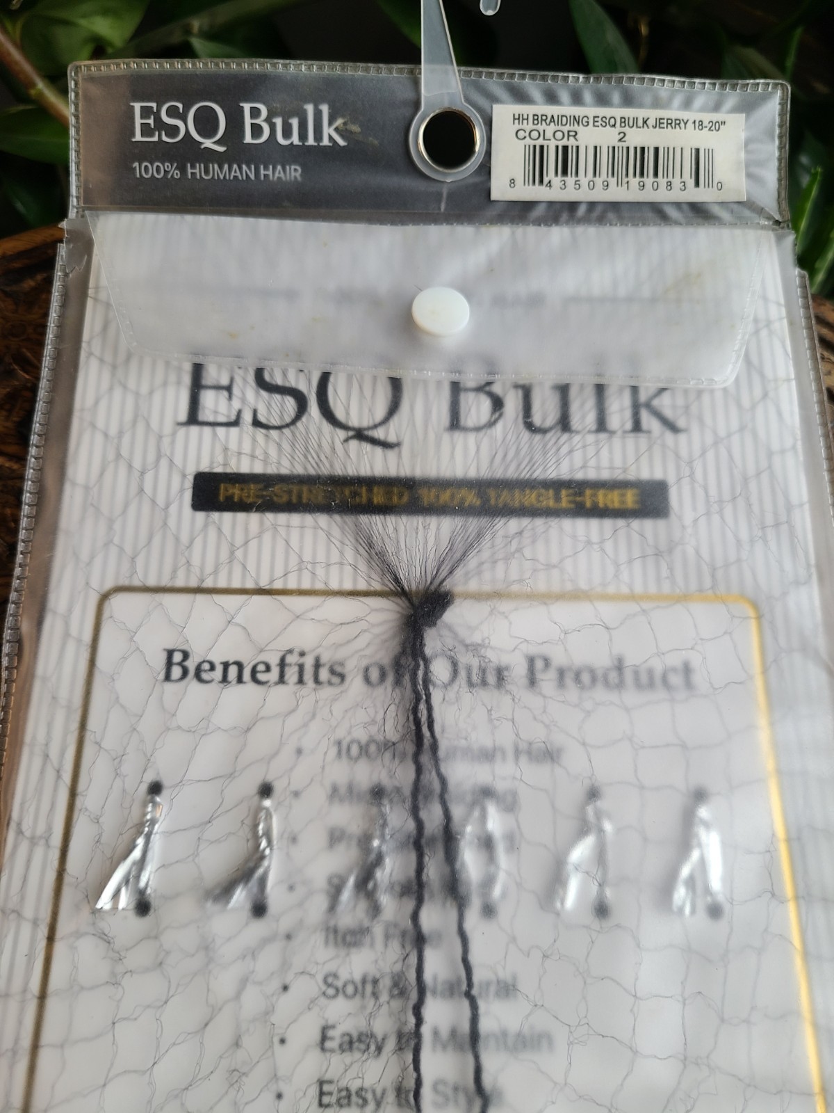 ESQ Remy 100% Human Hair Bulk Jerry Curl 18-20″ Color #2 Dark Brown Hair Trend