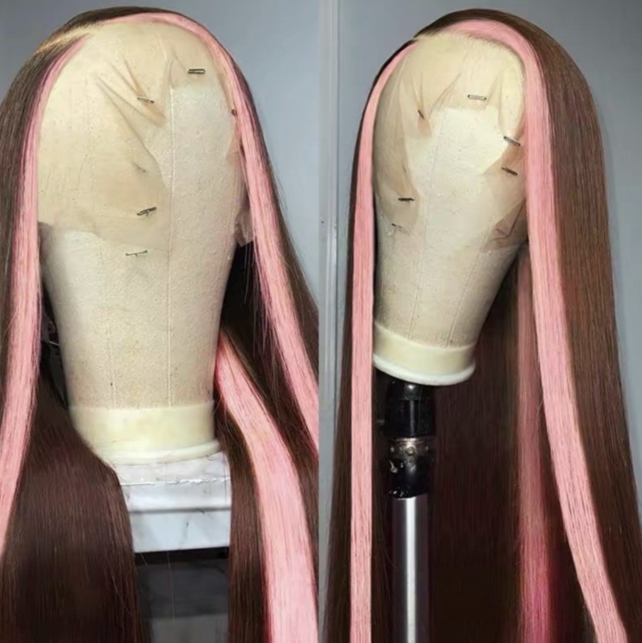 skunk stripe wig