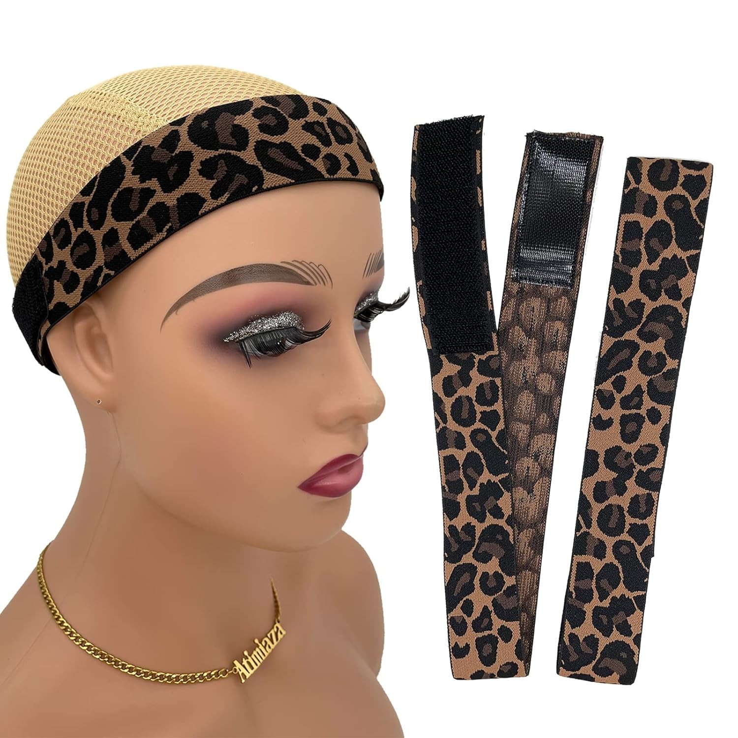 2 Pcs Elastic Bands for Wig, Lace Melting Edge Wrap to Lay Edges