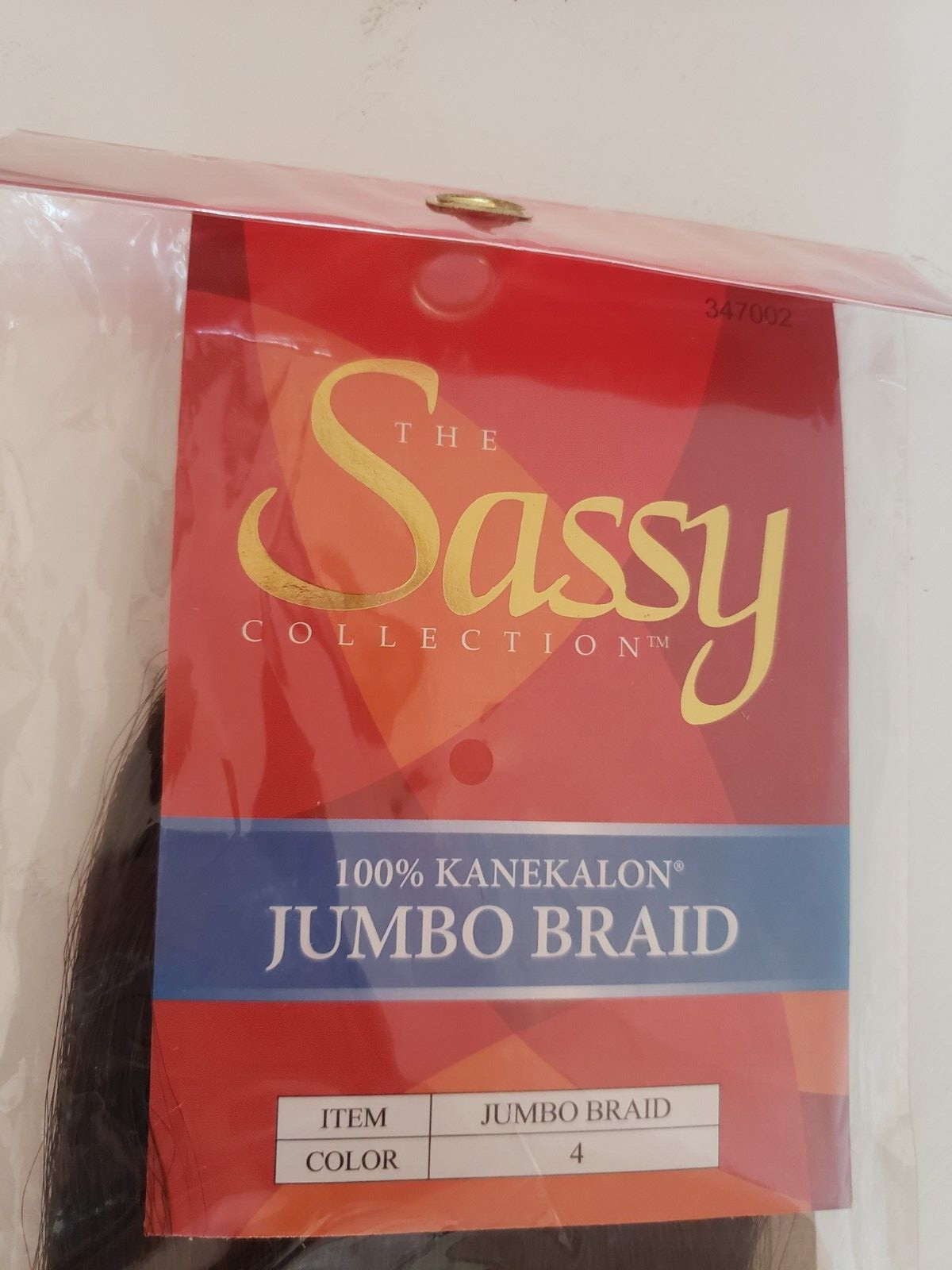 2 Hair Extension The Sassy Collection 100% Kanekalon Jumbo Braid Color # 4 Brown