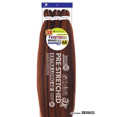 Freetress Pre-stretched braiding hair – 3X BRAID 301 34″