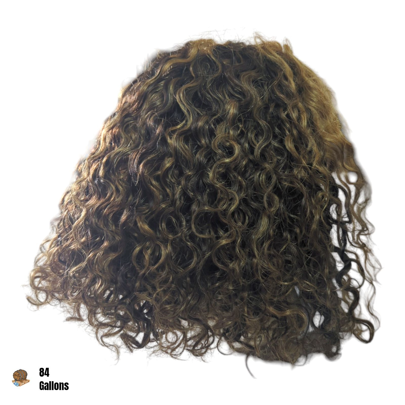 STYLE ICON Pl4/27 12 inch Human Hair Wig Short Curly Deep Wave with T-Part