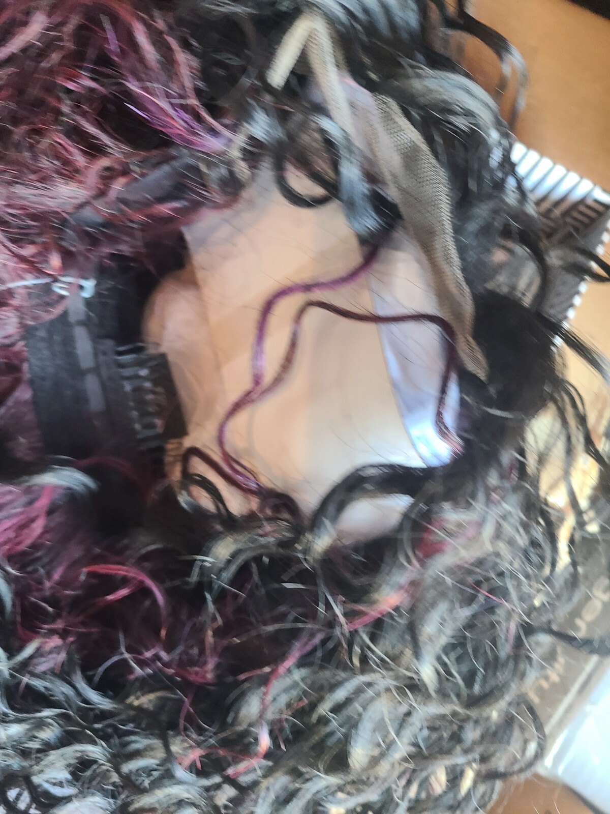 Joedir Wigs Ombre Dark Wine Red Synthetic Hair Ht Kelly PB99GRA