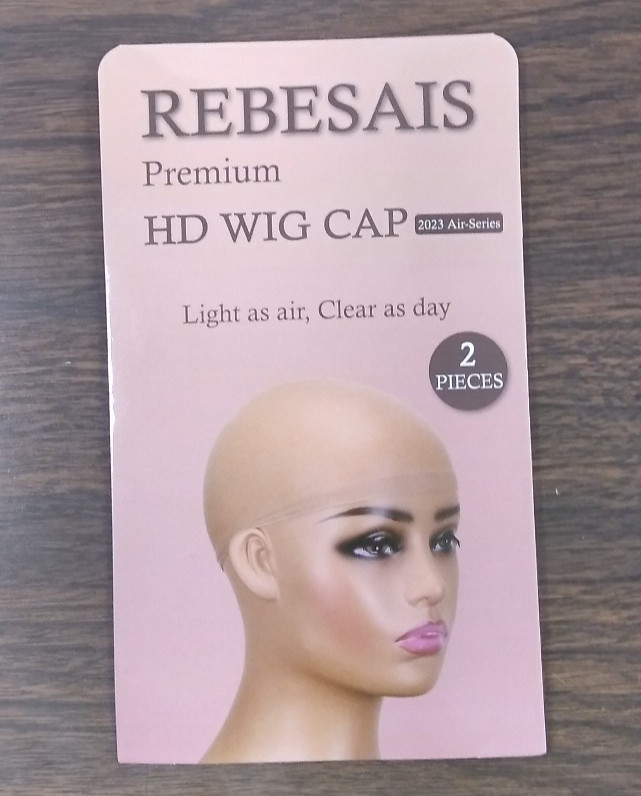 Rebesais 5 pk 10 pc Bulk Wig Cap women sheer light thin nylon invisible hairline