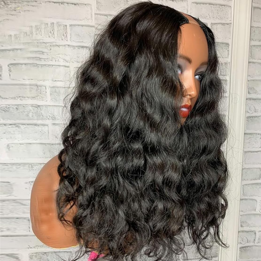 Comfortable and Stylish Glueless U Part Wig – Water Wave, 14 Inch Adjustable
