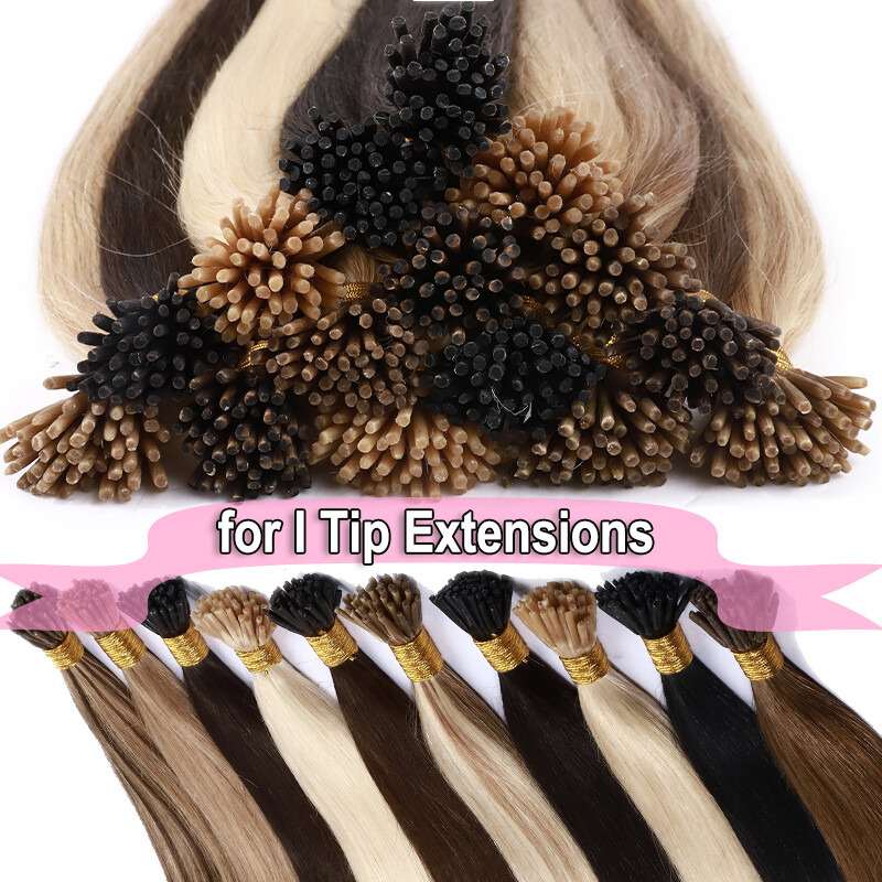 500PCS Silicone Micro I Tip Ring Beads 5/6mm for I Tip Hair Extensions Kits Tool