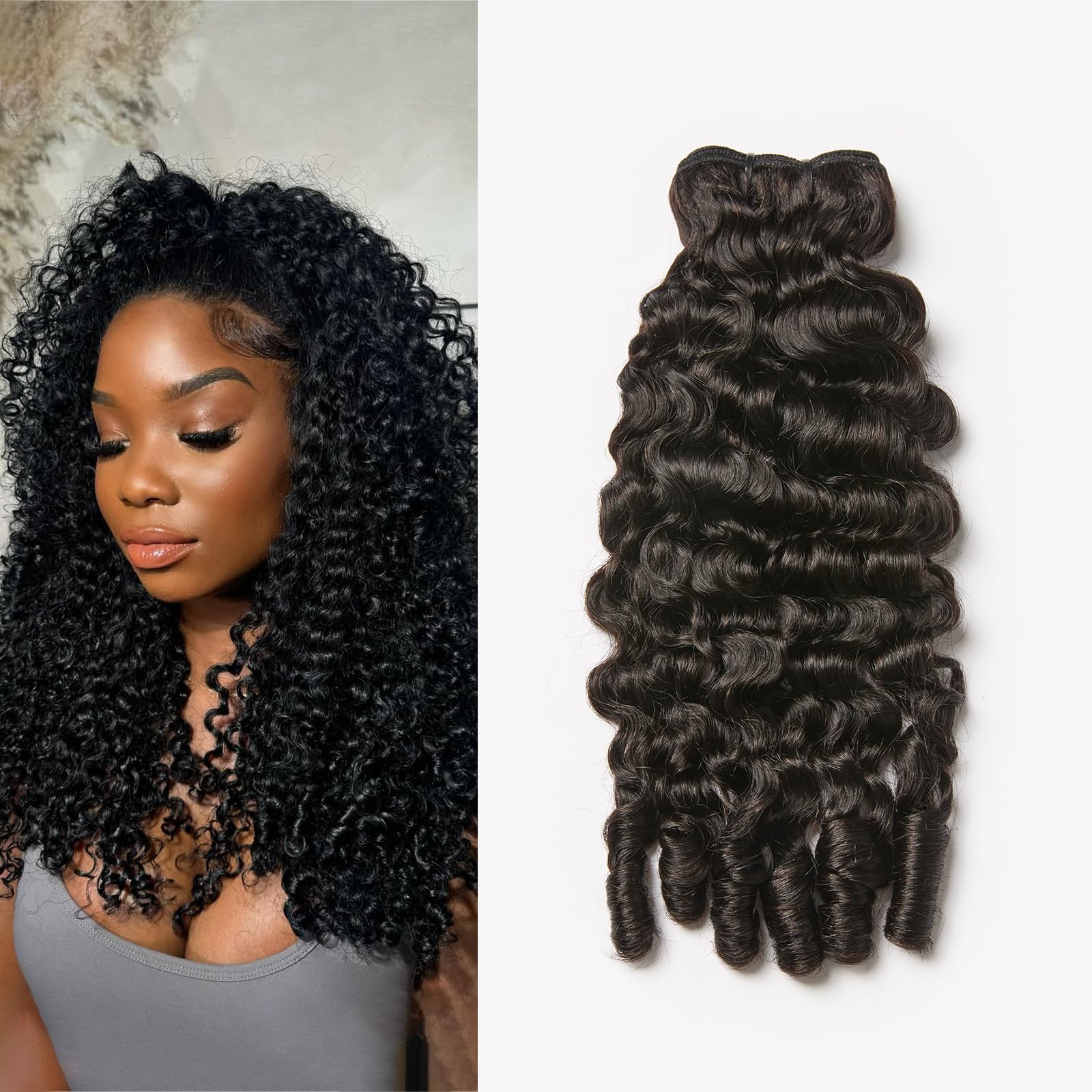 Ashine Burmese Curly Hair Bundles Unprocessed Raw Human Hair Single Bundles