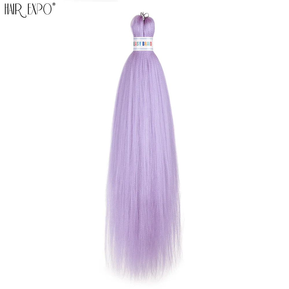 26Inch Easy Braids Synthetic Hair Colorful Pre Stretched Extensions Jumbo Ombre