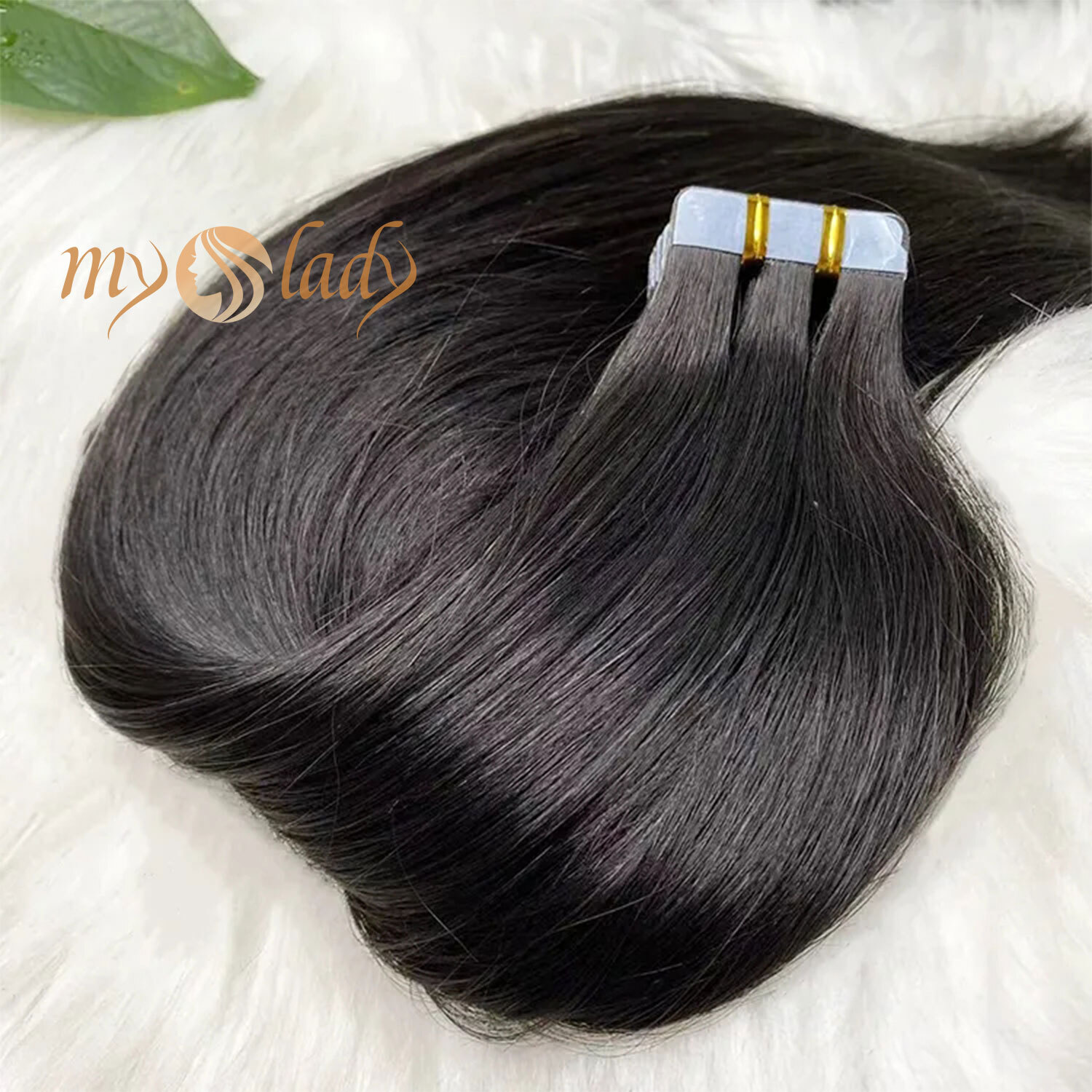 10/20/40/60PCS Tape In Real Remy Human Hair Extensions THICK Full Head Skin Weft