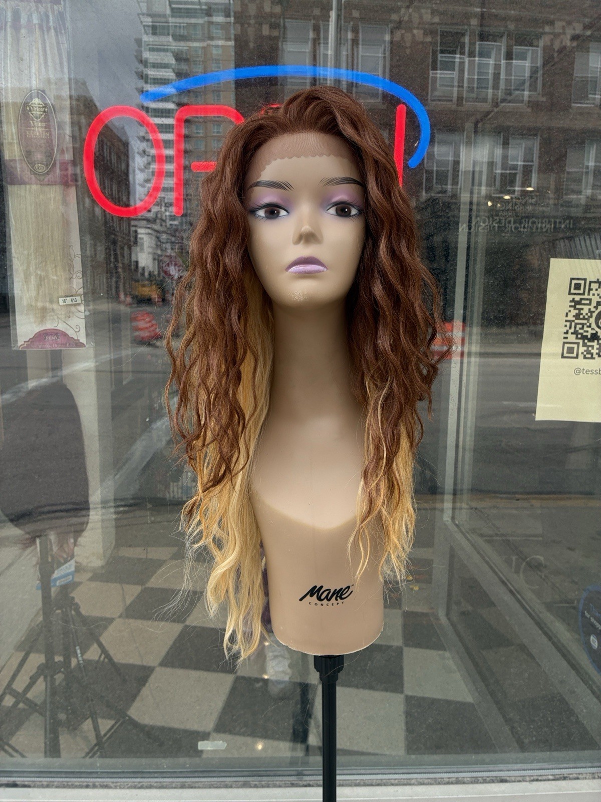 Free Part Swiss Lacefront Ombré Heat Resistant Wig Last One Available