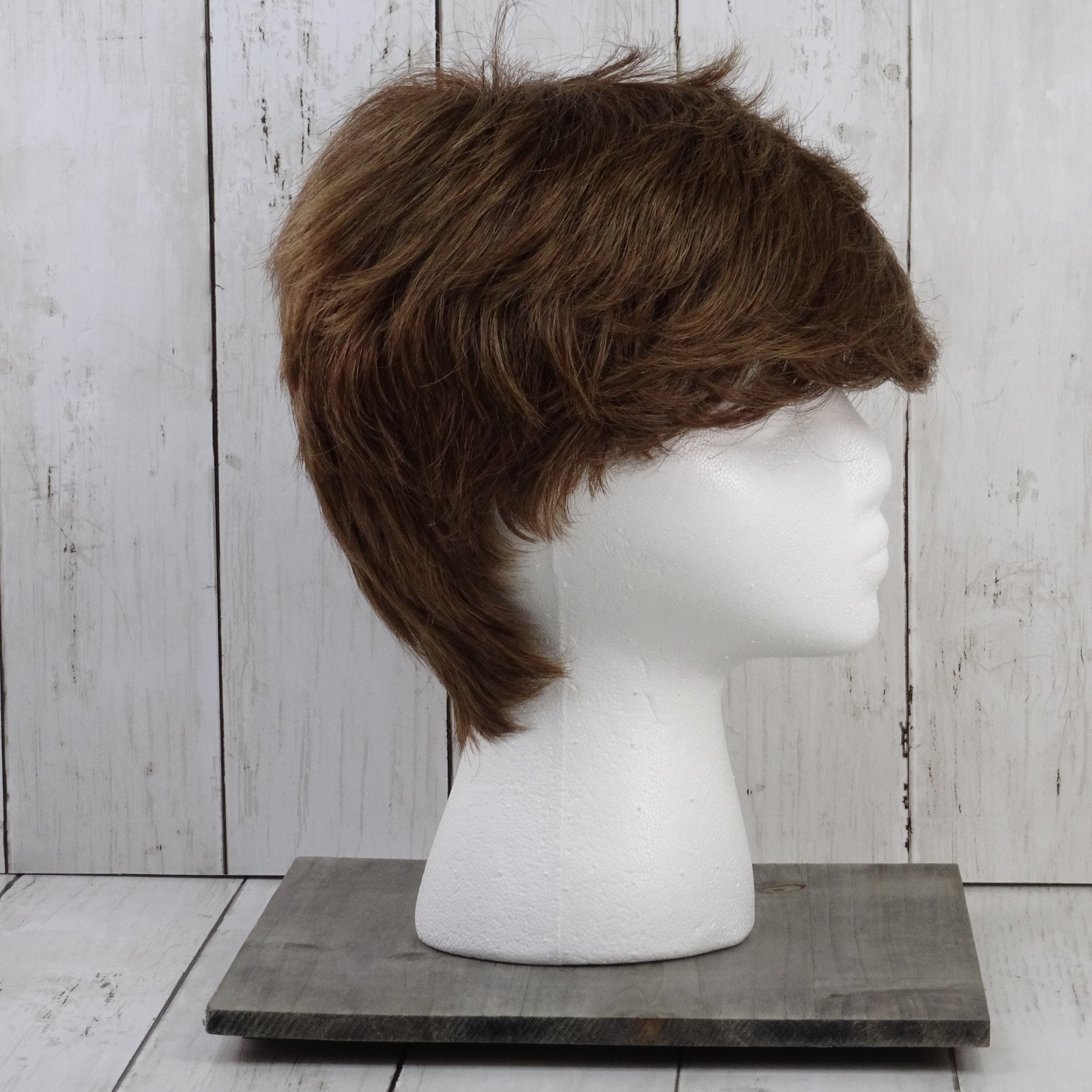 Aspen Women’s Brown Shag Style Wig Fiber Made in Japan Wig Made in Korea