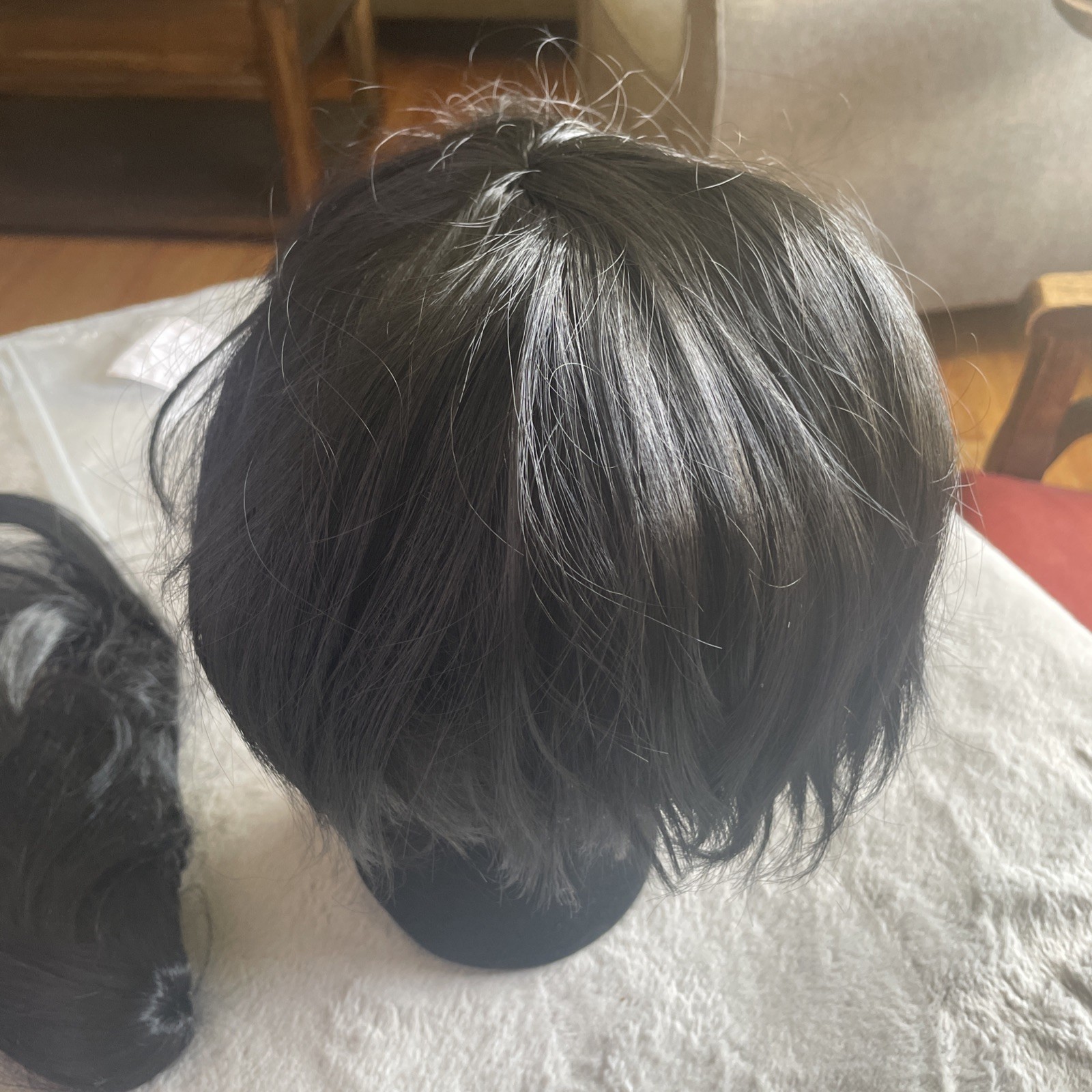 Bob Wig – Short Cosplay Wig with Bangs Plus 2 Matching Clip In Wigs for Adult