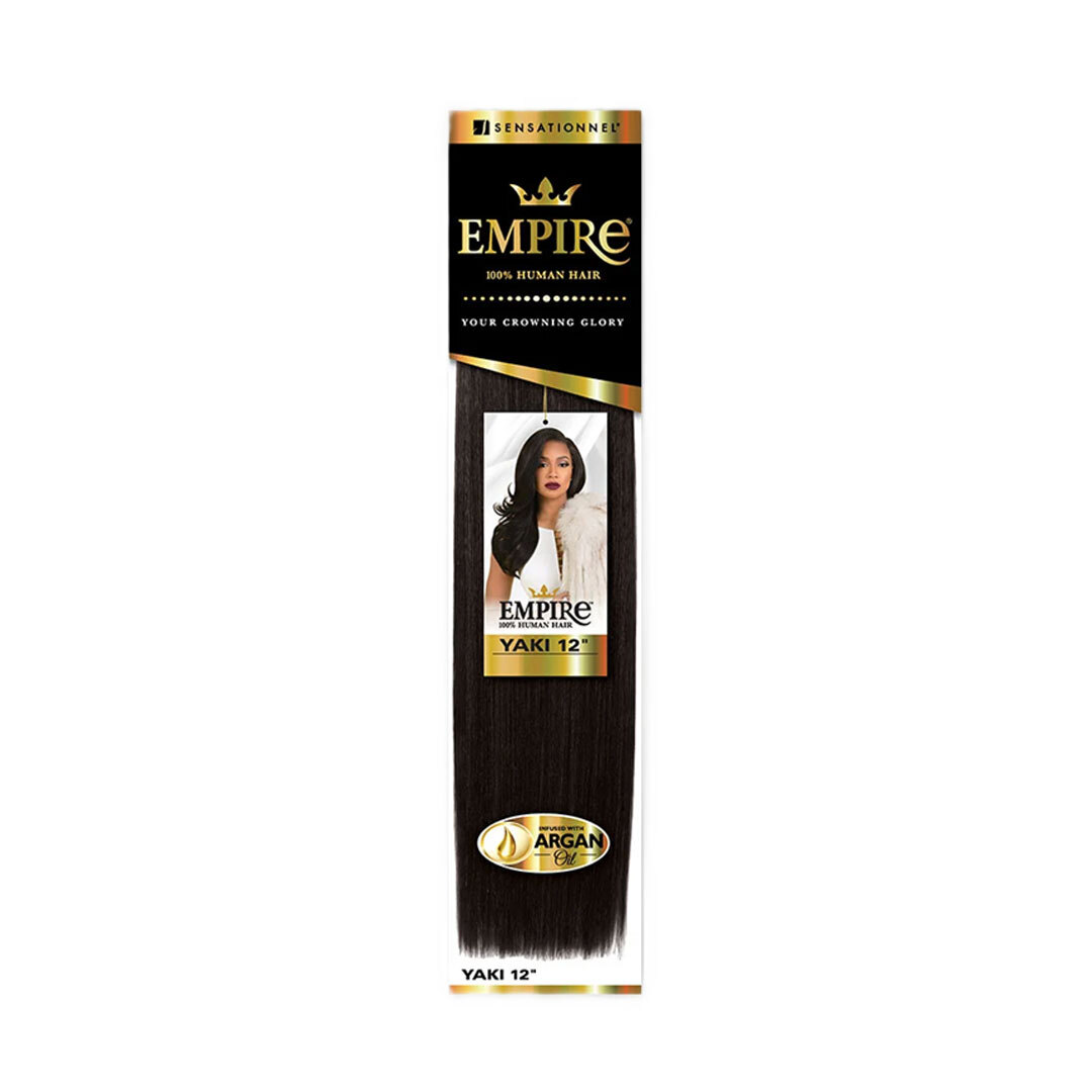 Sensationnel 100% Human Hair Soft Yaky Weave W/ Argan Oil – Empire Yaki 20″