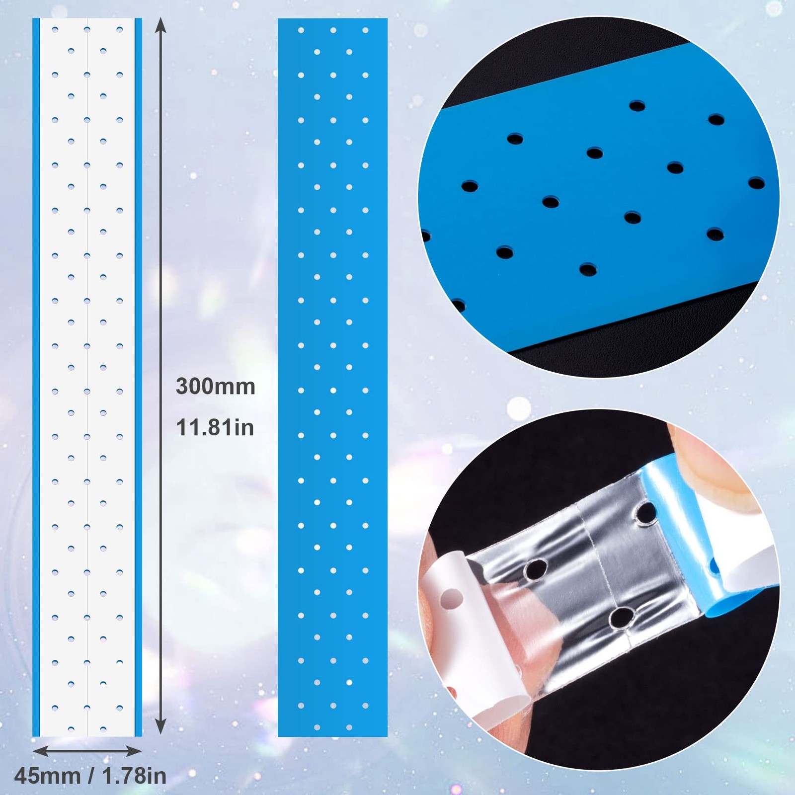 5 Sheets Double-Sided Wig Tape with Hole, Waterproof Toupee Tape for Lace Wig…