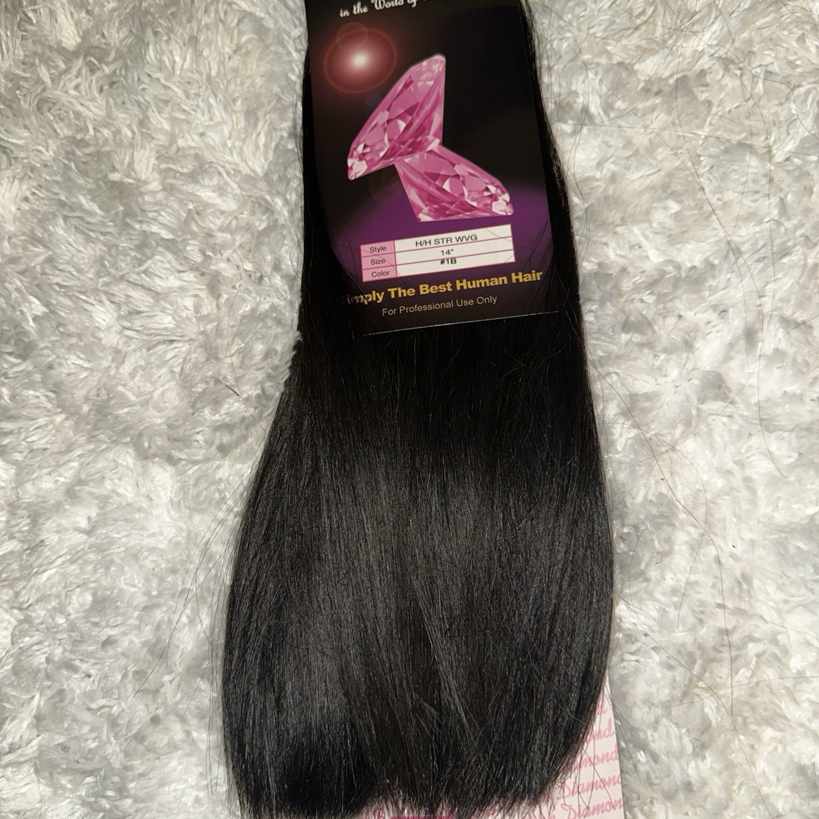 PINK DIAMOND CLEARANCE 🔥 14” – #1B – Human Hair Best Price of the Year