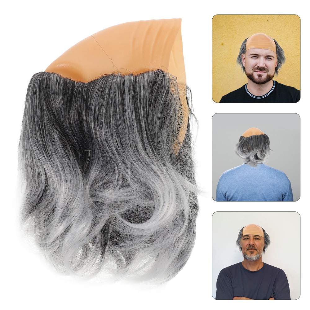 Balding Wigs For Halloween Parties Cosplay And Events Comfortable Easy To Wear