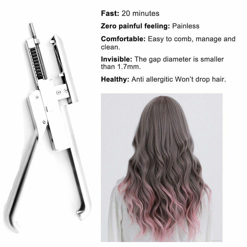 6D Salon Fusion Human Hair Extension Machine Connector Tool Kit Set