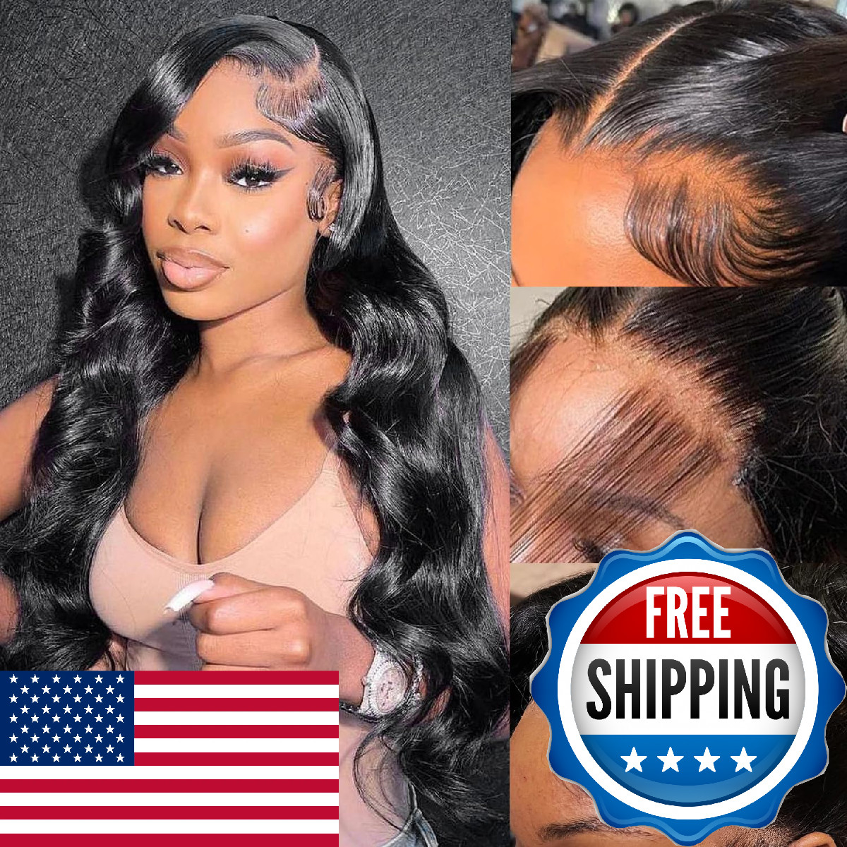 Jexazr Body Wave Lace Front Wigs Human Hair Pre Plucked 13X6 Hd Transparent