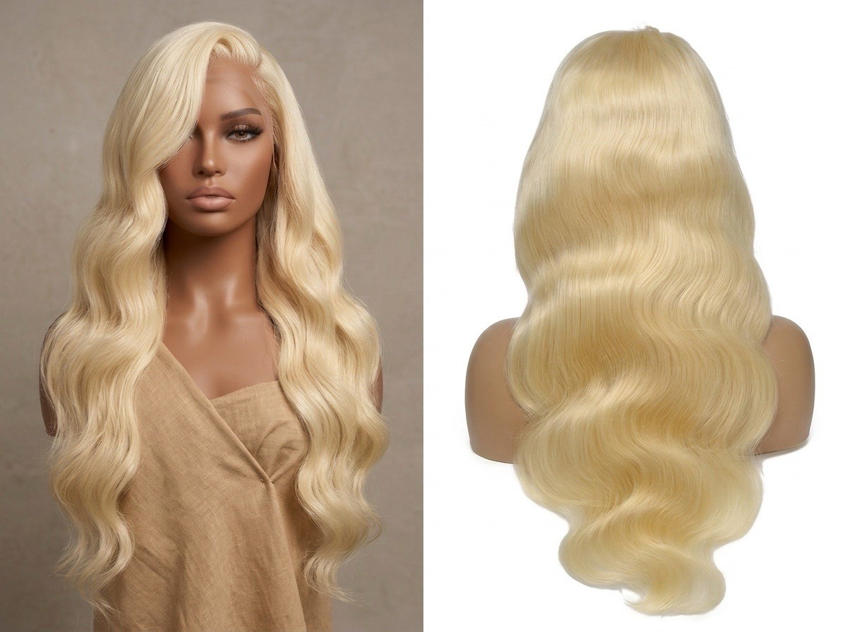 New 13×6 HD Lace Front Wig – 613 Blonde Human Hair Body Wave (20 Inch)