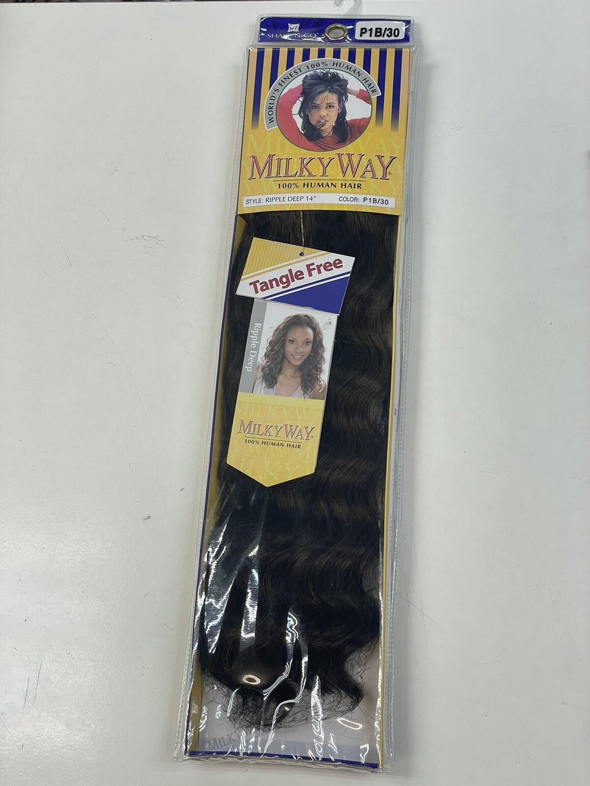 MilkyWay 100% Human Hair Ripple Deep Weave 14” Color P1B/30