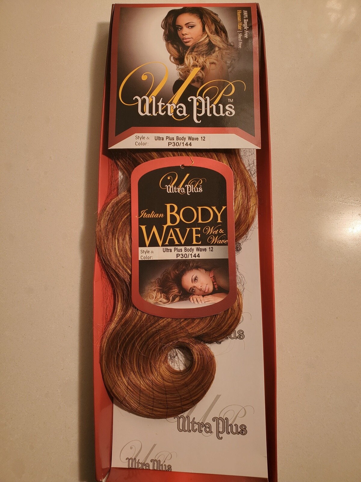 (1pk) Ultra Plus Body Wave (Length-12″) (Color-P30/144) Wet & Wave