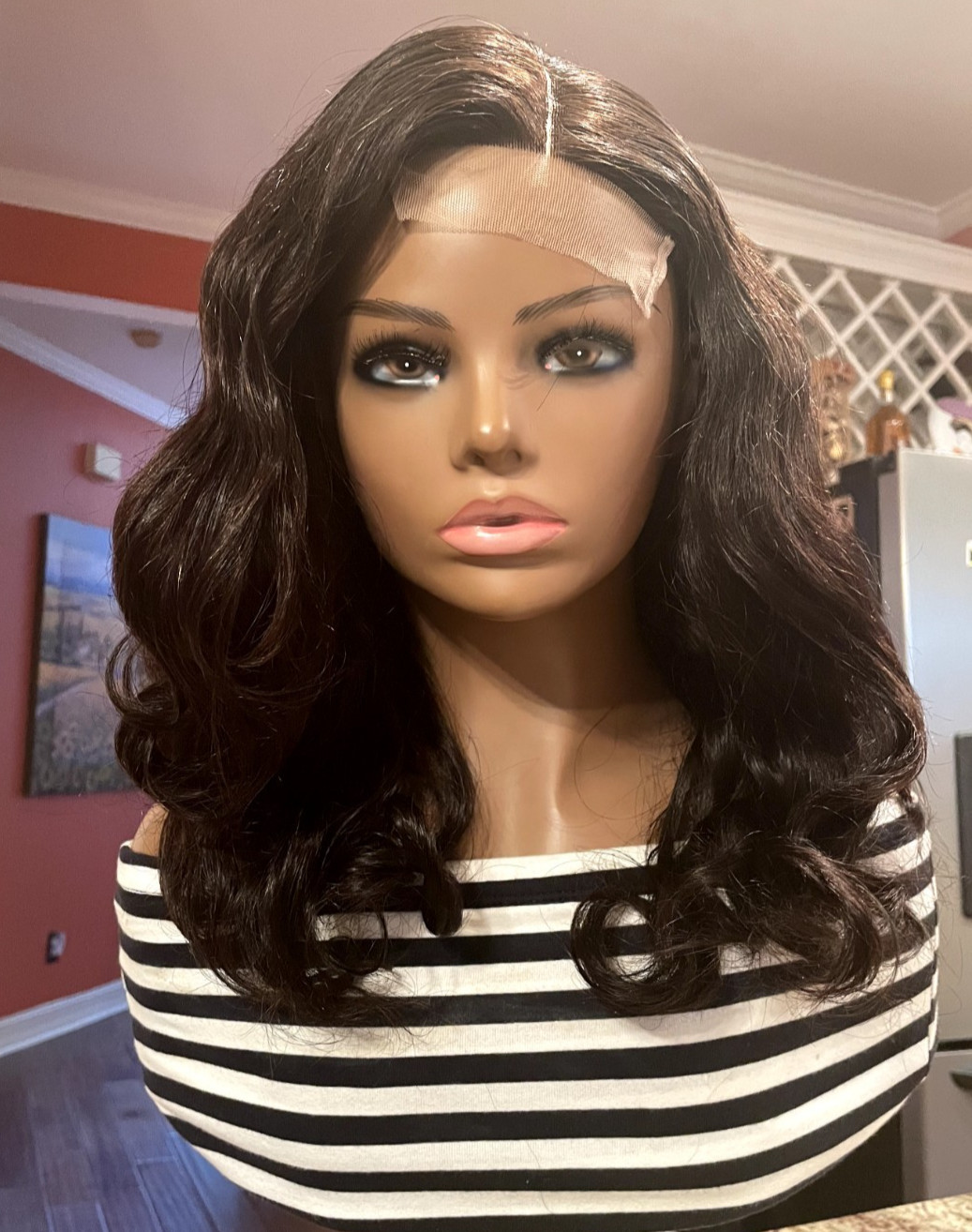 Authentic Cambodian Hair Glueless Wig Super Double Drawn 16″